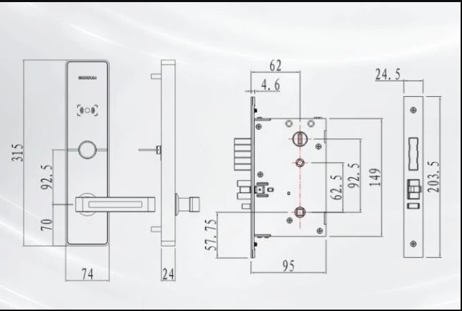 Khóa thẻ từ khách sạn Goodum K8300